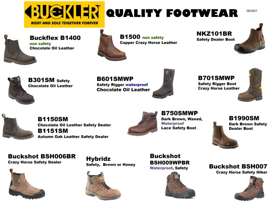 buckler non safety dealer boots